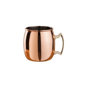 Moscow Mule kuparimuki, jossa upea messinkinen kahva